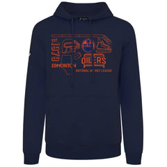 Edmonton Oilers Levelwear Podium Campaign Pullover Hoodie - Navy - NHL