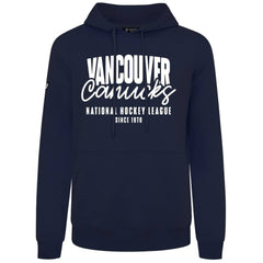 Vancouver Canucks Levelwear Podium Response Pullover Hoodie - Navy - NHL