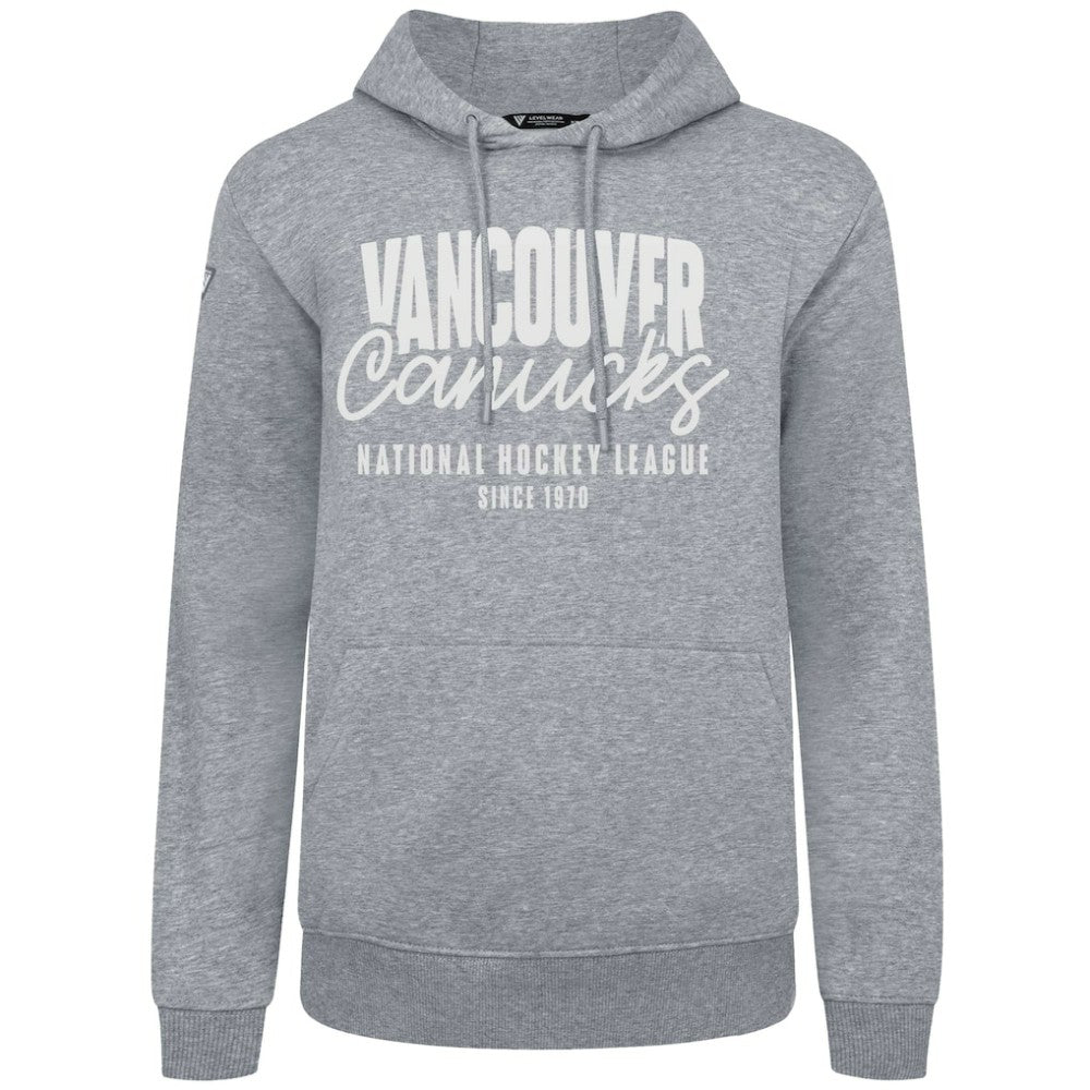 Vancouver Canucks Levelwear Podium Response Pullover Hoodie - Gray - NHL