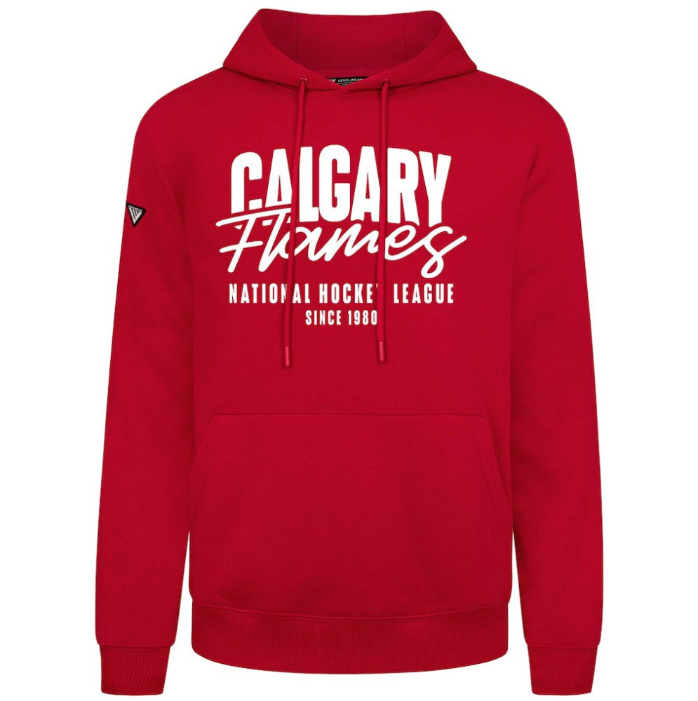 Calgary Flames Levelwear Podium Response Pullover Hoodie - Red - NHL