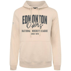 Edmonton Oilers Levelwear Podium Response Pullover Hoodie - Khaki - NHL