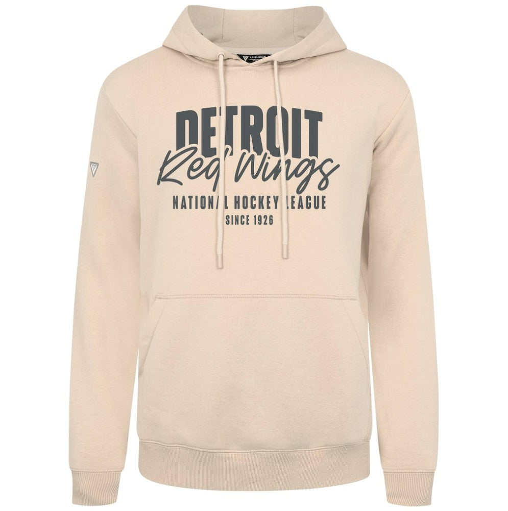 Detroit Red Wings Levelwear Podium Response Pullover Hoodie - Khaki - NHL