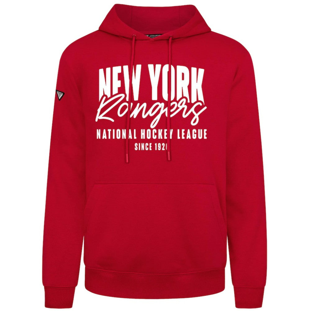 New York Rangers Levelwear Podium Response Pullover Hoodie - Red - NHL