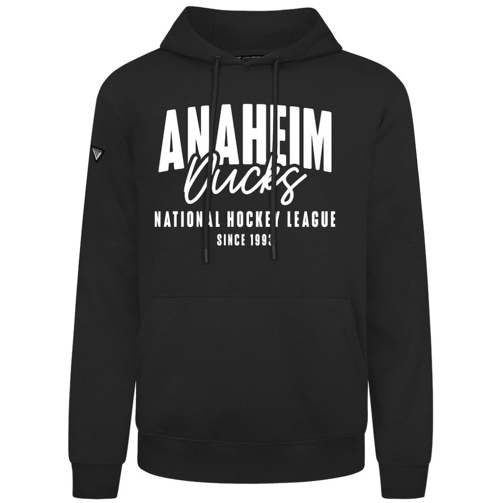 Anaheim Ducks Levelwear Podium Response Pullover Hoodie - Black - NHL