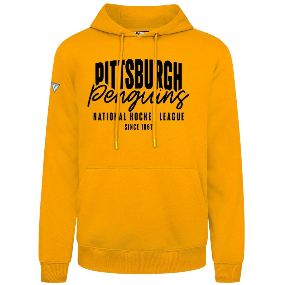 Pittsburgh Penguins Levelwear Podium Response Pullover Hoodie - Gold - NHL