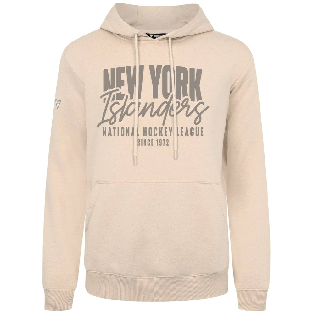 New York Islanders Levelwear Podium Response Pullover Hoodie - Khaki - NHL