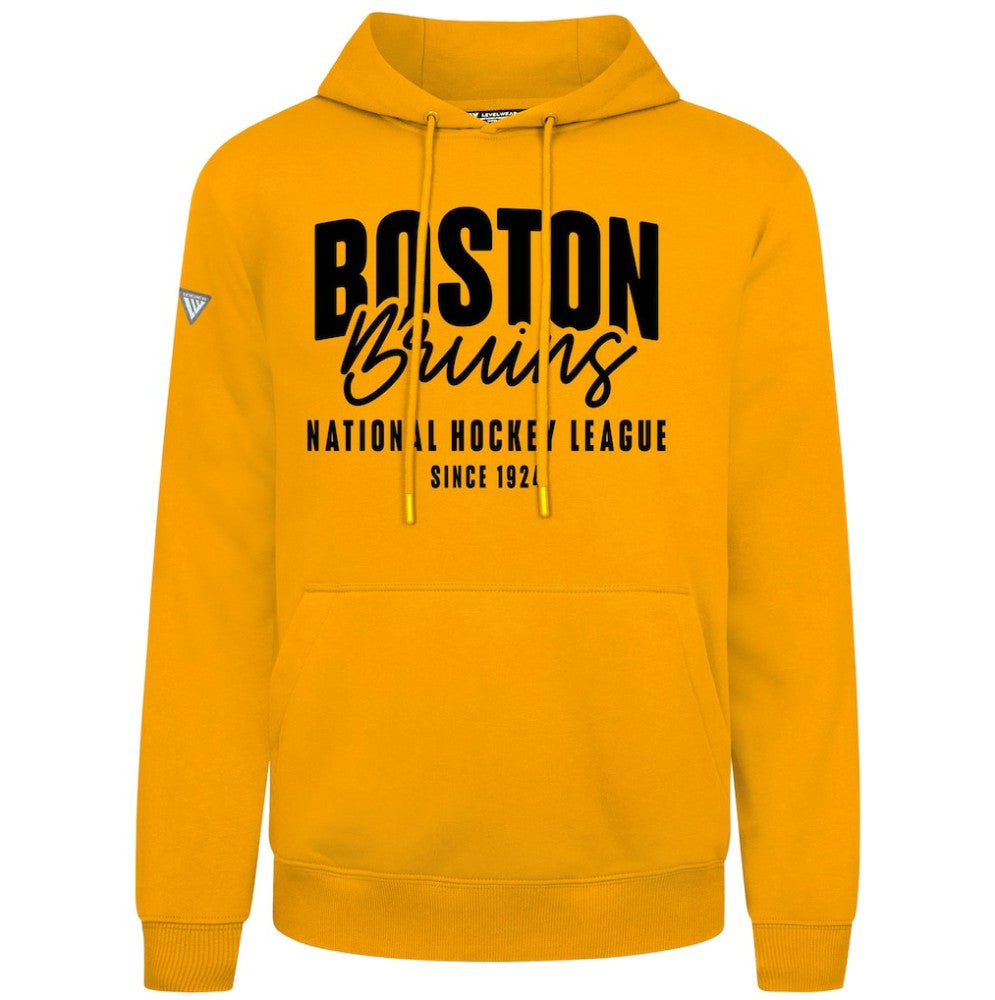 Boston Bruins Levelwear Podium Response Pullover Hoodie - Gold - NHL