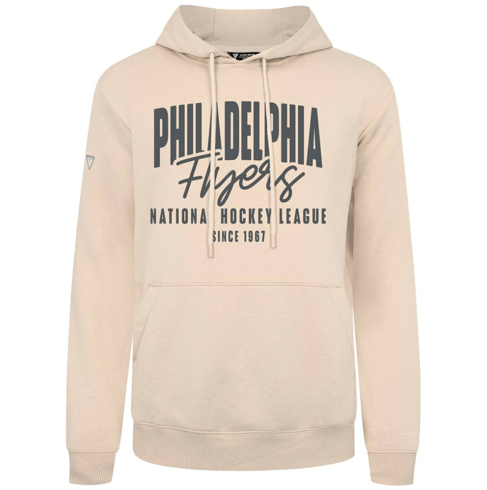 Philadelphia Flyers Levelwear Podium Response Pullover Hoodie - Khaki - NHL