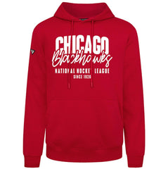 Chicago Blackhawks Levelwear Podium Response Pullover Hoodie - Red - NHL