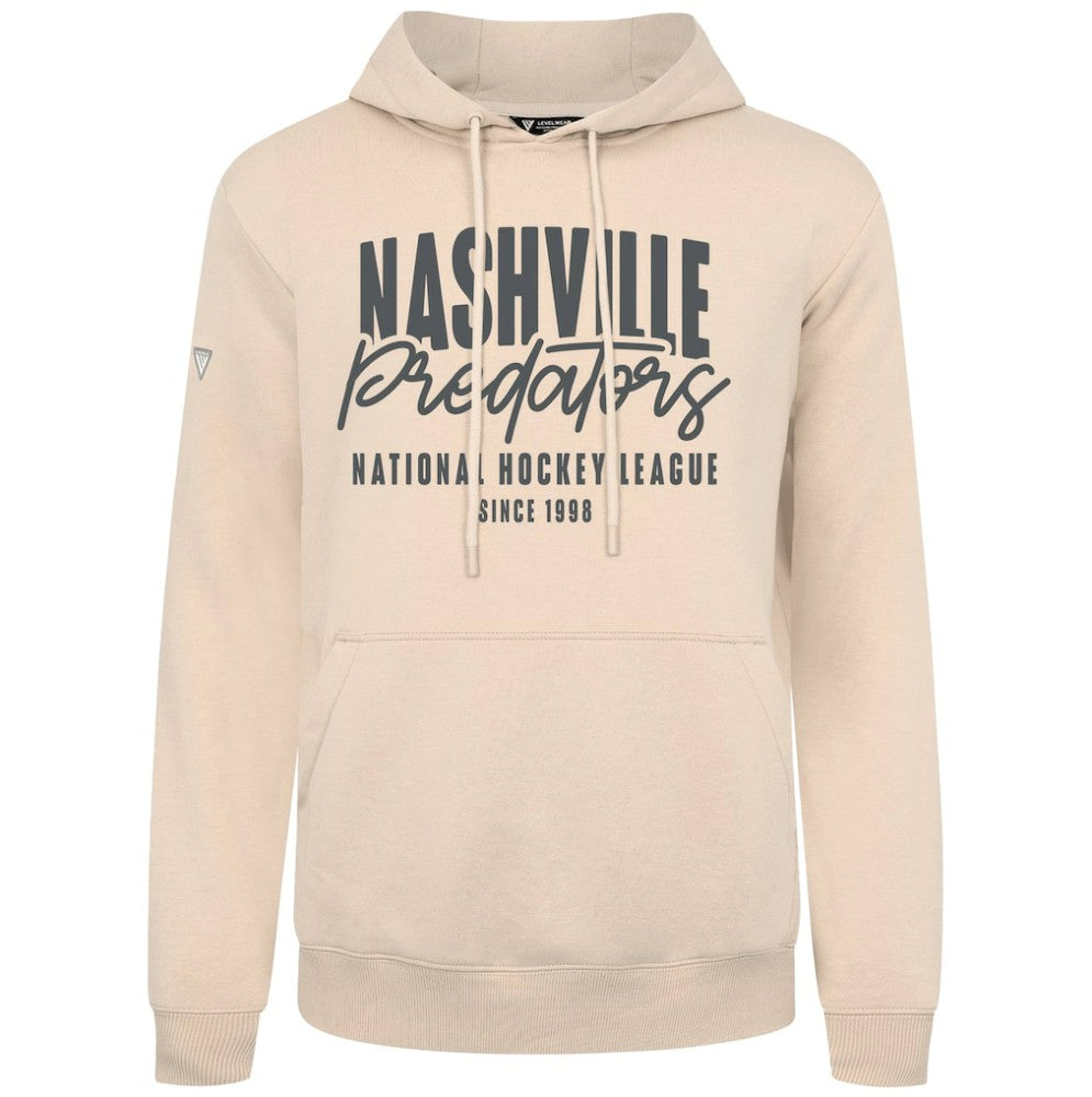 Nashville Predators Levelwear Podium Response Pullover Hoodie - Khaki - NHL