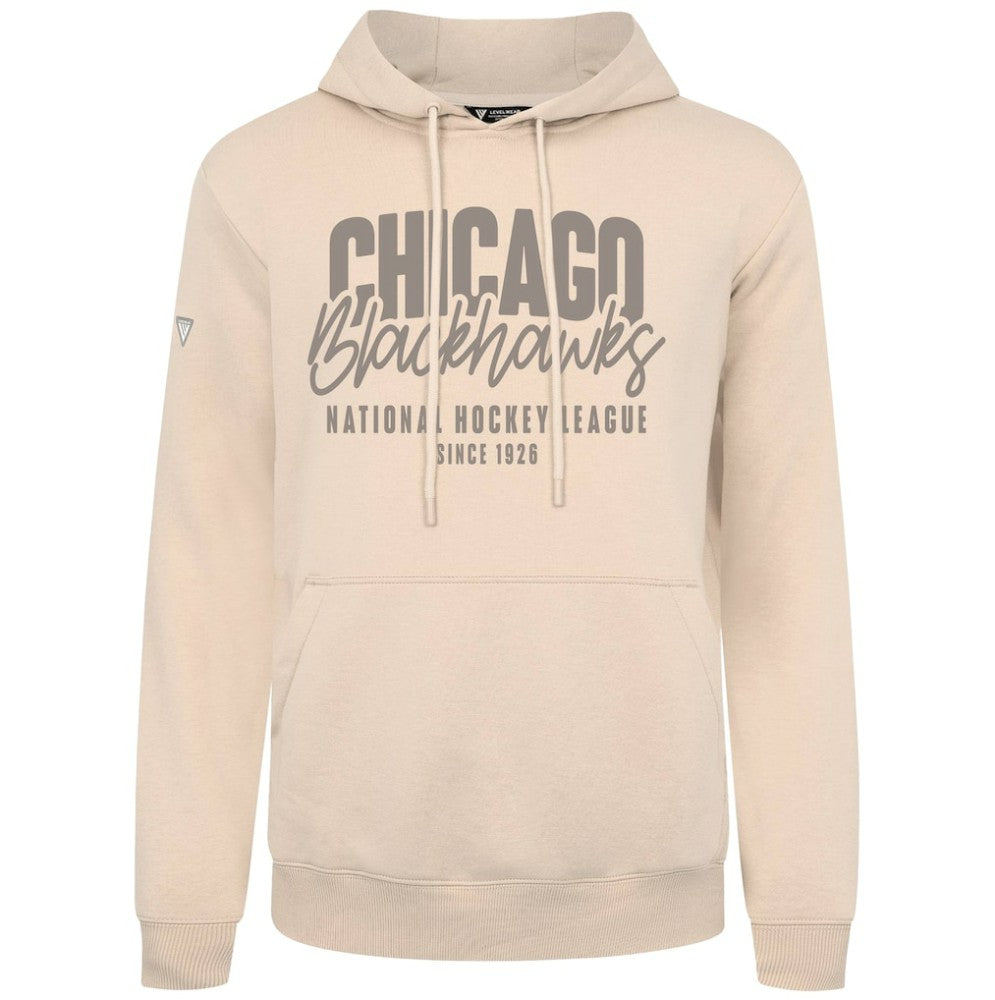 Chicago Blackhawks Levelwear Podium Response Pullover Hoodie - Khaki - NHL
