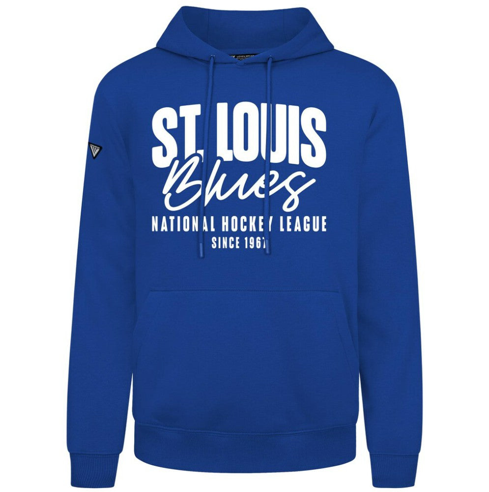 St. Louis Blues Levelwear Podium Response Pullover Hoodie - Royal - NHL