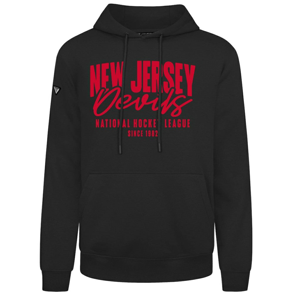 New Jersey Devils Levelwear Podium Response Pullover Hoodie - Black - NHL
