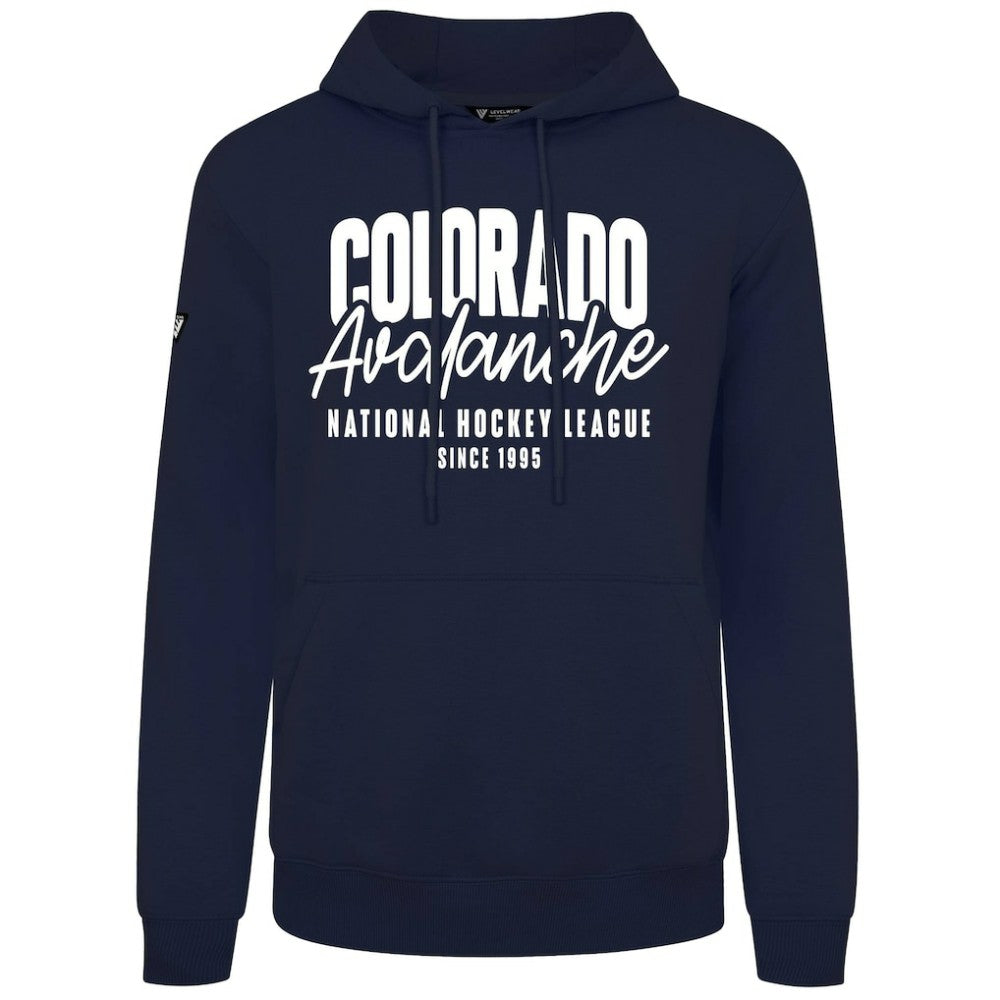 Colorado Avalanche Levelwear Podium Response Pullover Hoodie - Navy - NHL