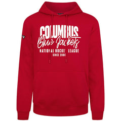Columbus Blue Jackets Levelwear Podium Response Pullover Hoodie - Red - NHL