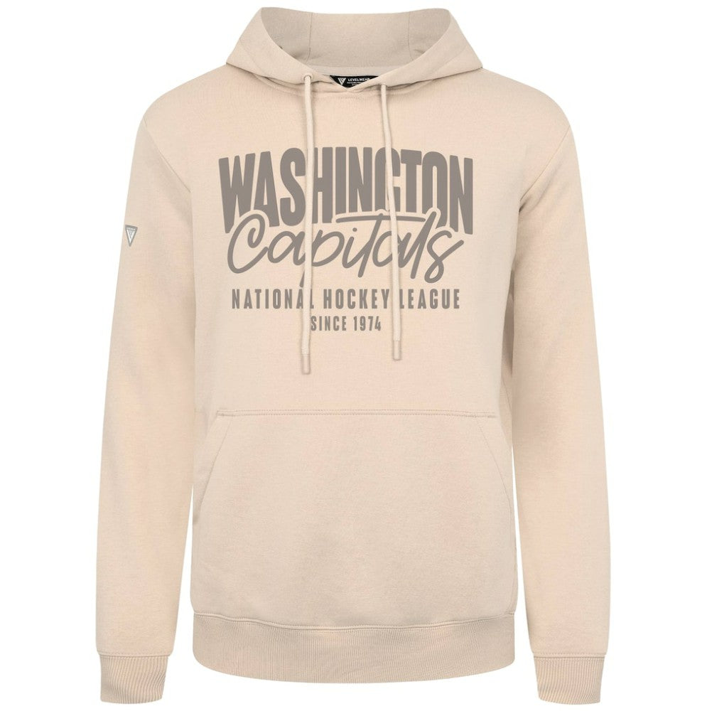Washington Capitals Levelwear Podium Response Pullover Hoodie - Khaki - NHL