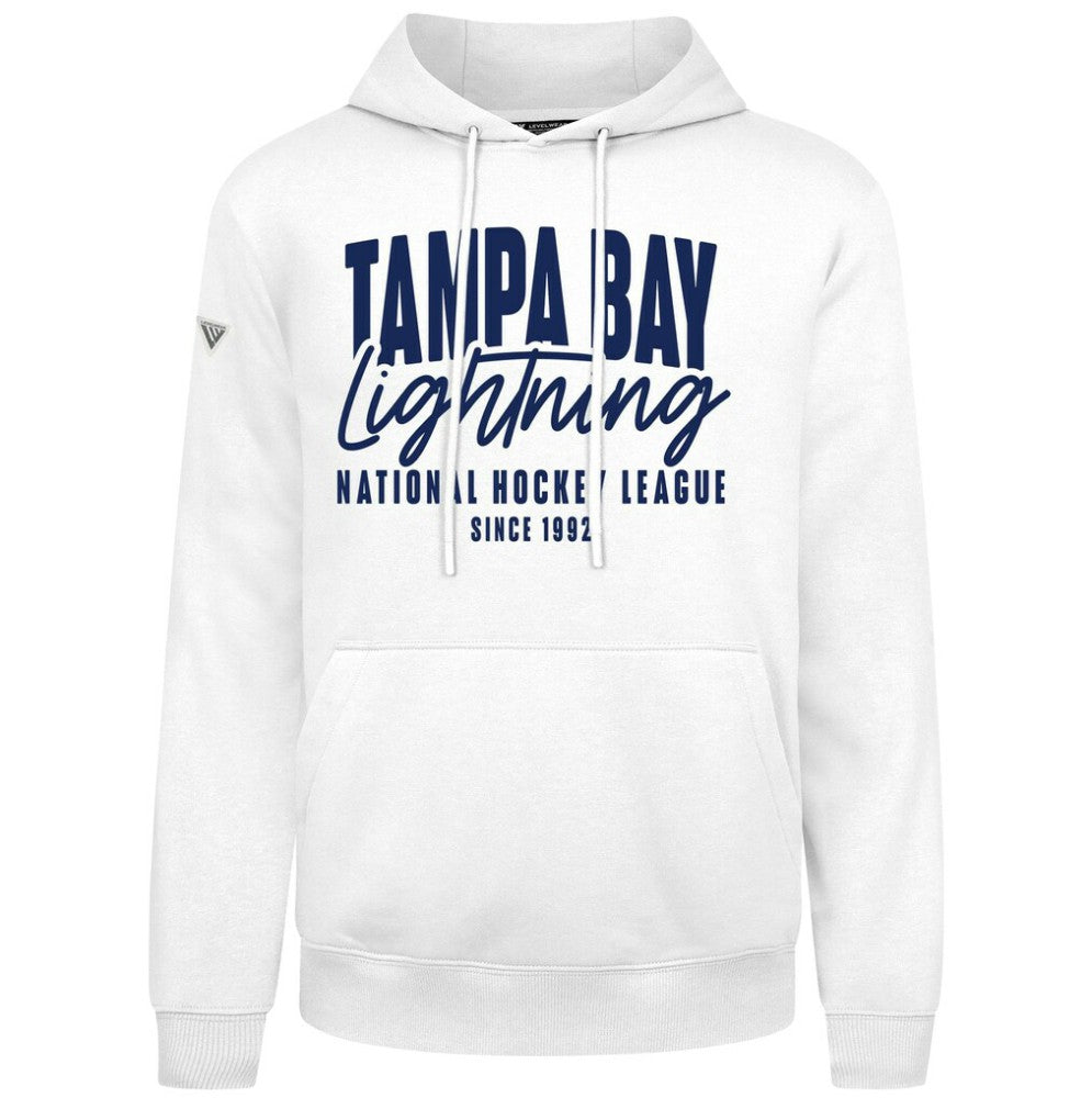 Tampa Bay Lightning Levelwear Podium Response Pullover Hoodie - White - NHL