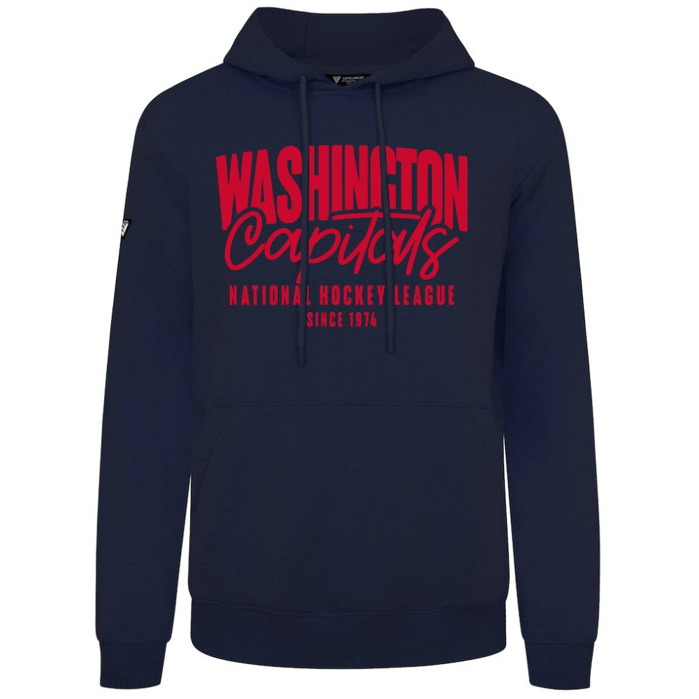 Washington Capitals Levelwear Podium Response Pullover Hoodie - Navy - NHL