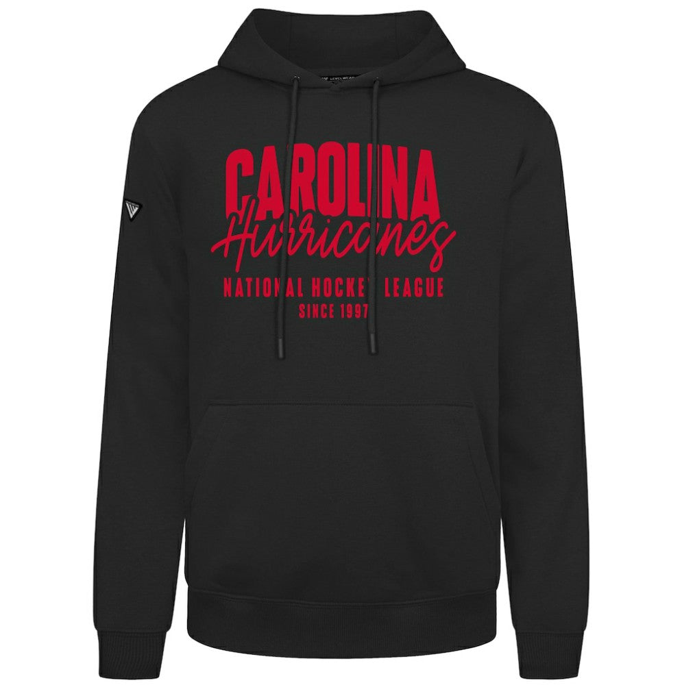 Carolina Hurricanes Levelwear Podium Response Pullover Hoodie - Black - NHL