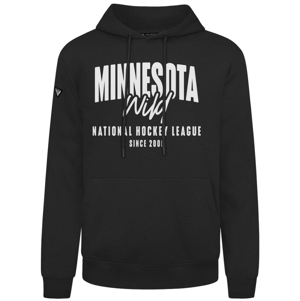 Minnesota Wild Levelwear Podium Response Pullover Hoodie - Black - NHL