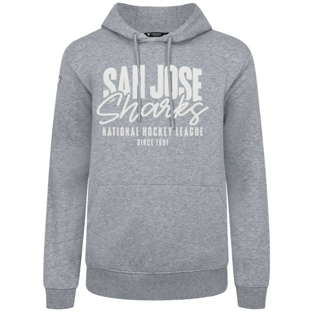 San Jose Sharks Levelwear Podium Response Pullover Hoodie - Gray - NHL