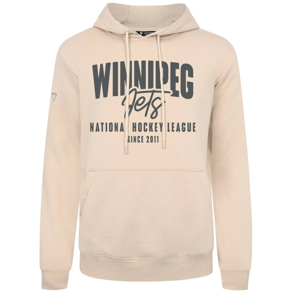 Winnipeg Jets Levelwear Podium Response Pullover Hoodie - Khaki - NHL