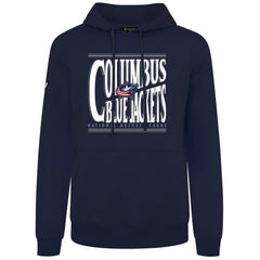Columbus Blue Jackets Levelwear Podium Powerhouse Pullover Hoodie - Navy - NHL
