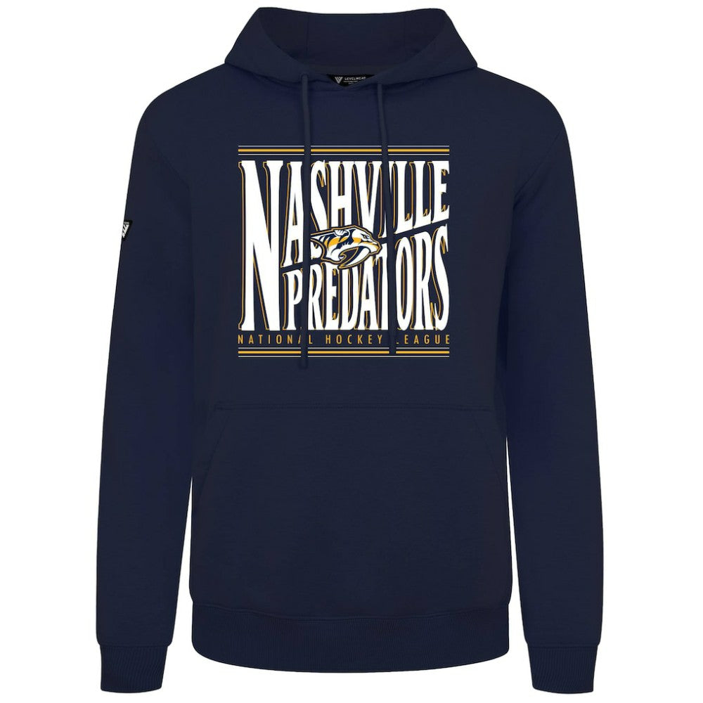 Nashville Predators Levelwear Podium Powerhouse Pullover Hoodie - Navy - NHL