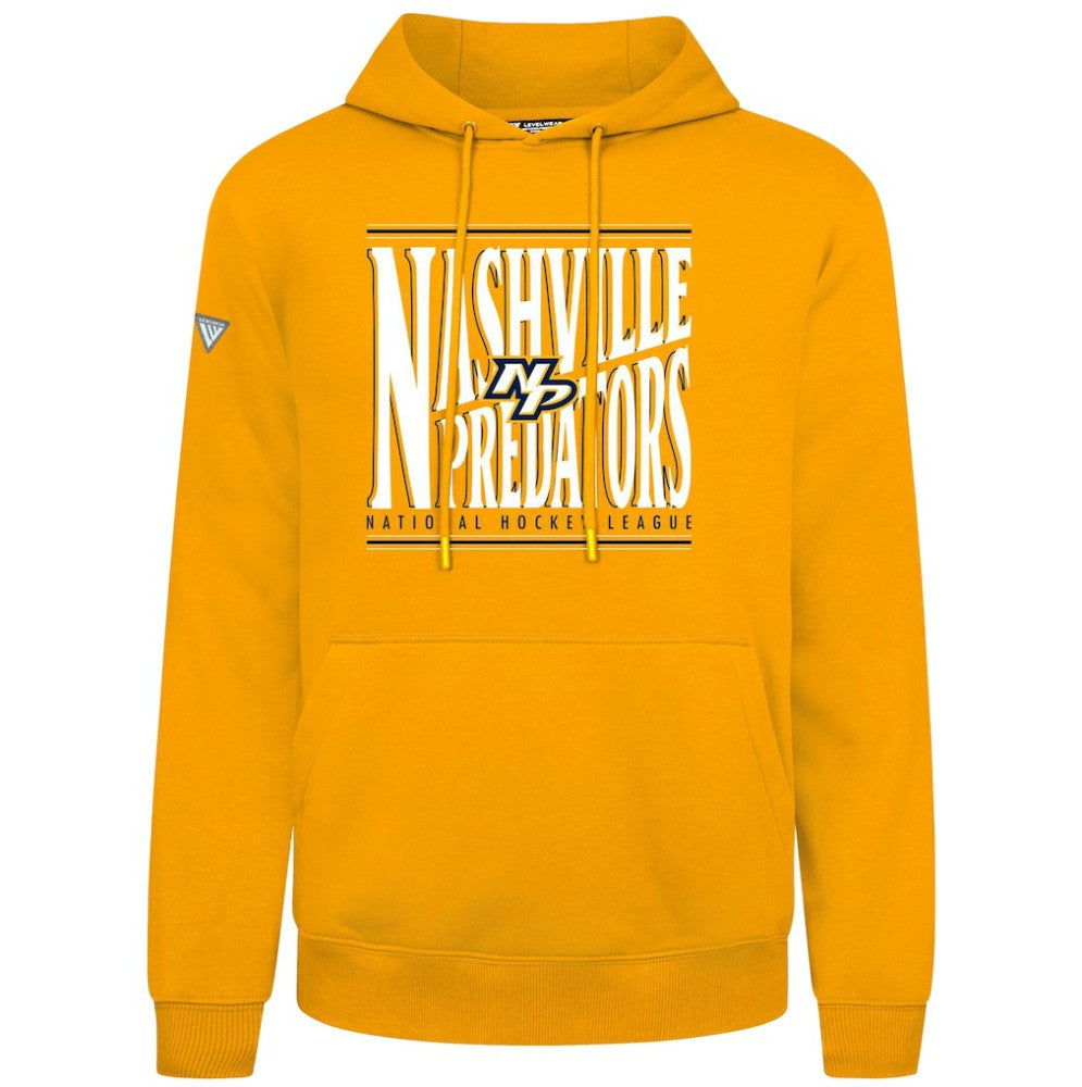 Nashville Predators Levelwear Podium Powerhouse Pullover Hoodie - Gold - NHL