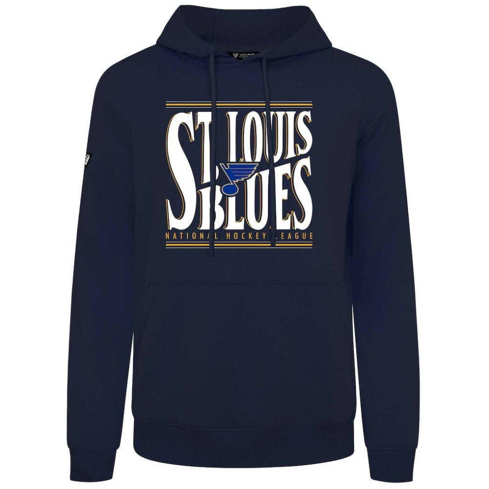 St. Louis Blues Levelwear Podium Powerhouse Pullover Hoodie - Navy - NHL