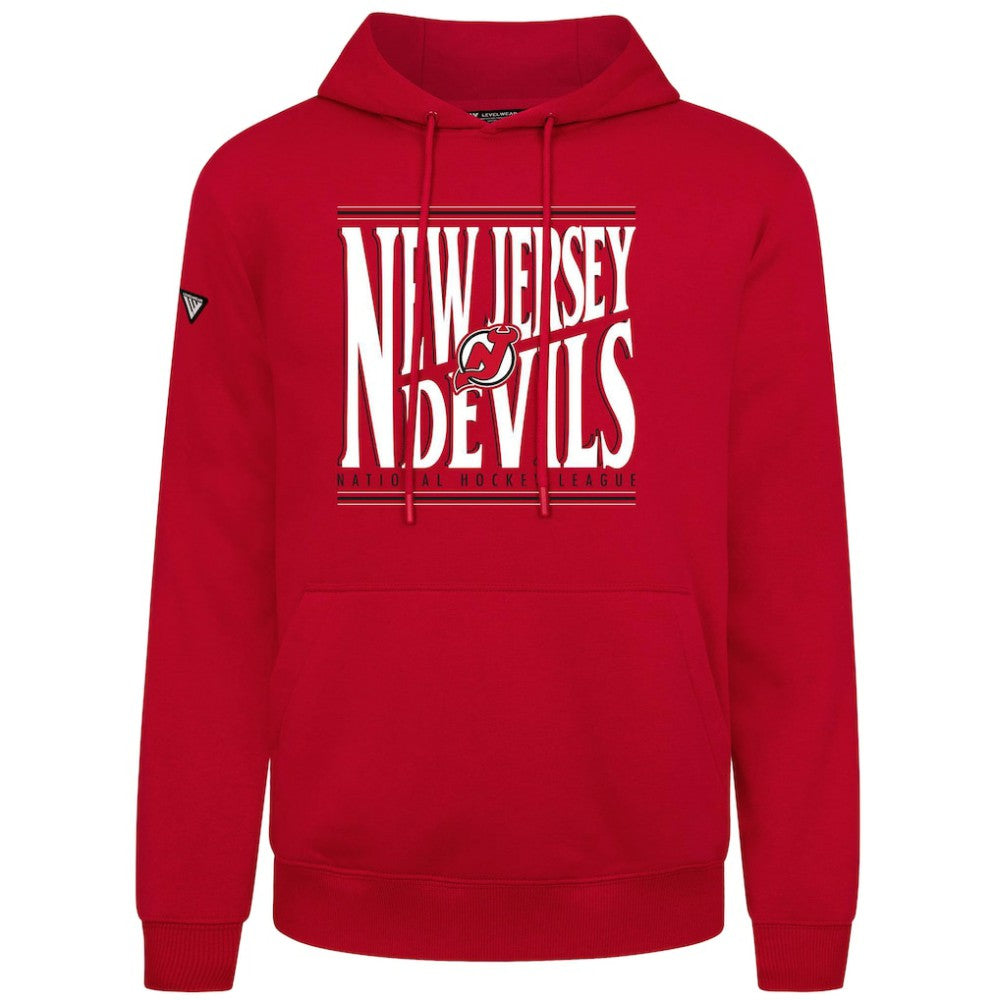 New Jersey Devils Levelwear Podium Powerhouse Pullover Hoodie - Red - NHL