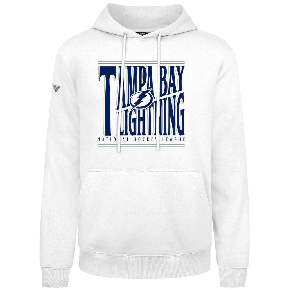 Tampa Bay Lightning Levelwear Podium Powerhouse Pullover Hoodie - White - NHL