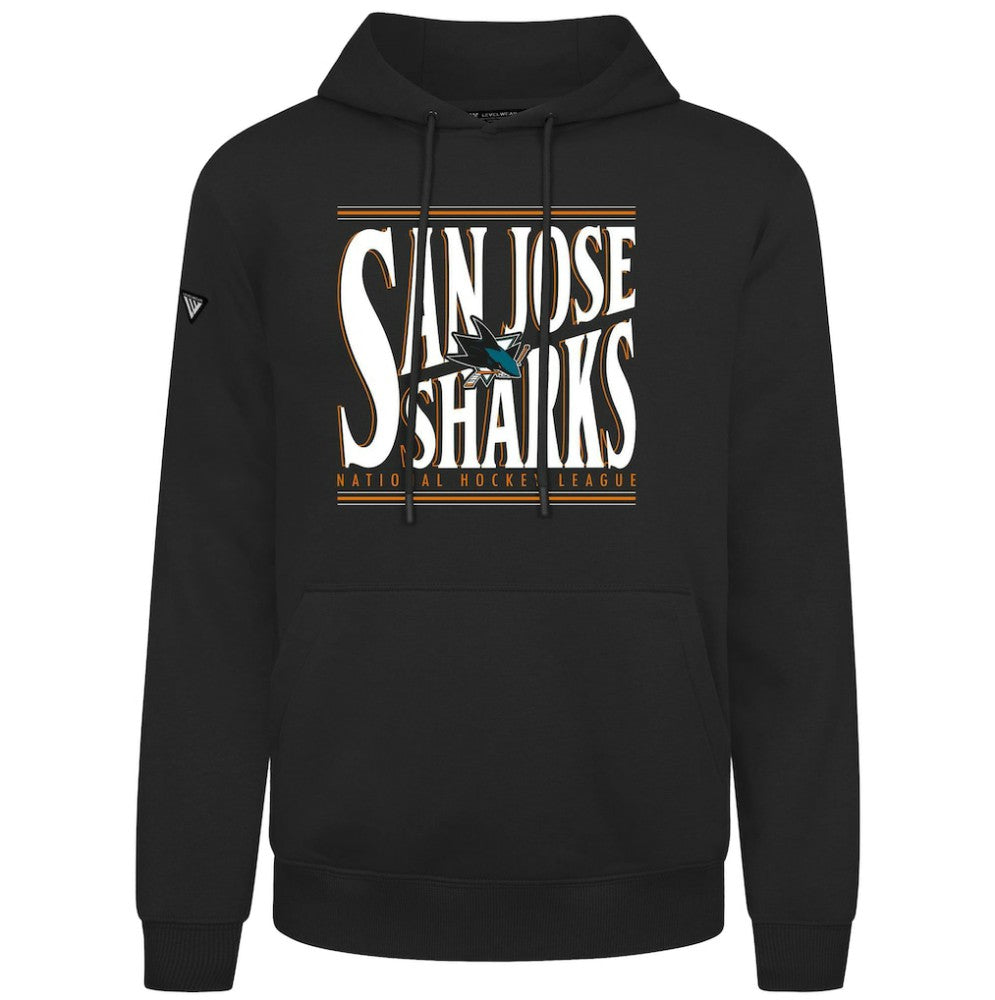 San Jose Sharks Levelwear Podium Powerhouse Pullover Hoodie - Black - NHL