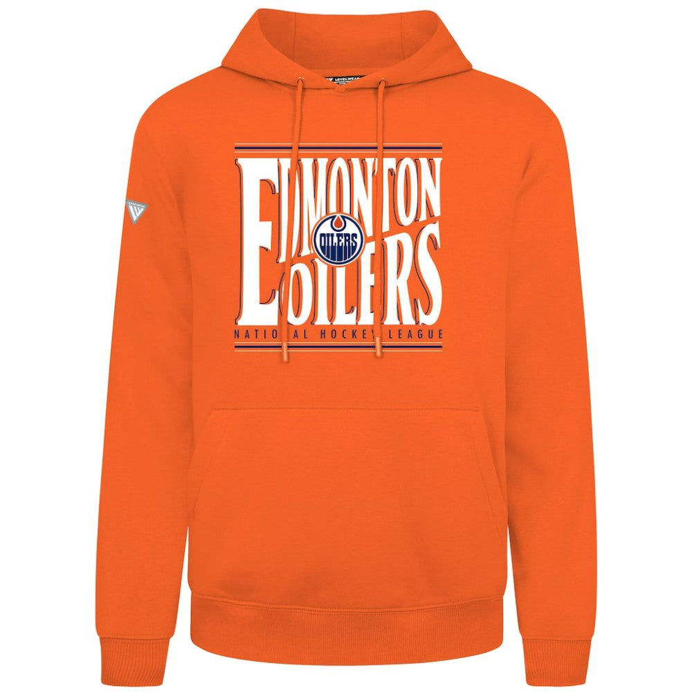 Edmonton Oilers Levelwear Podium Powerhouse Pullover Hoodie - Orange - NHL