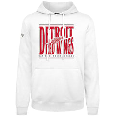 Detroit Red Wings Levelwear Podium Powerhouse Pullover Hoodie - White - NHL