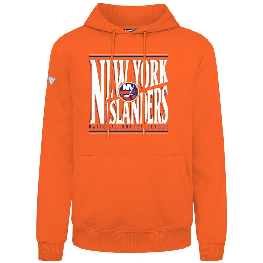New York Islanders Levelwear Podium Powerhouse Pullover Hoodie - Orange - NHL