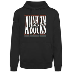 Anaheim Ducks Levelwear Podium Powerhouse Pullover Hoodie - Black - NHL