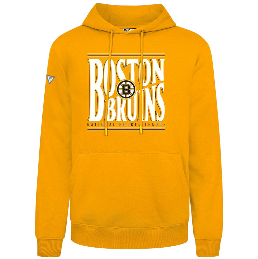 Boston Bruins Levelwear Podium Powerhouse Pullover Hoodie - Gold - NHL