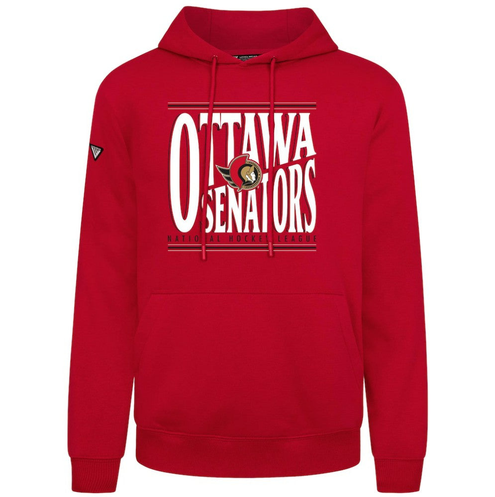 Ottawa Senators Levelwear Podium Powerhouse Pullover Hoodie - Red - NHL