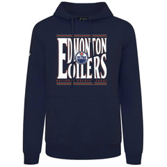 Edmonton Oilers Levelwear Podium Powerhouse Pullover Hoodie - Navy - NHL