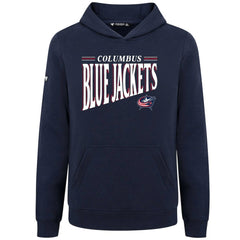 Columbus Blue Jackets Levelwear Youth Jr Podium Tally Pullover Hoodie - Navy - NHL