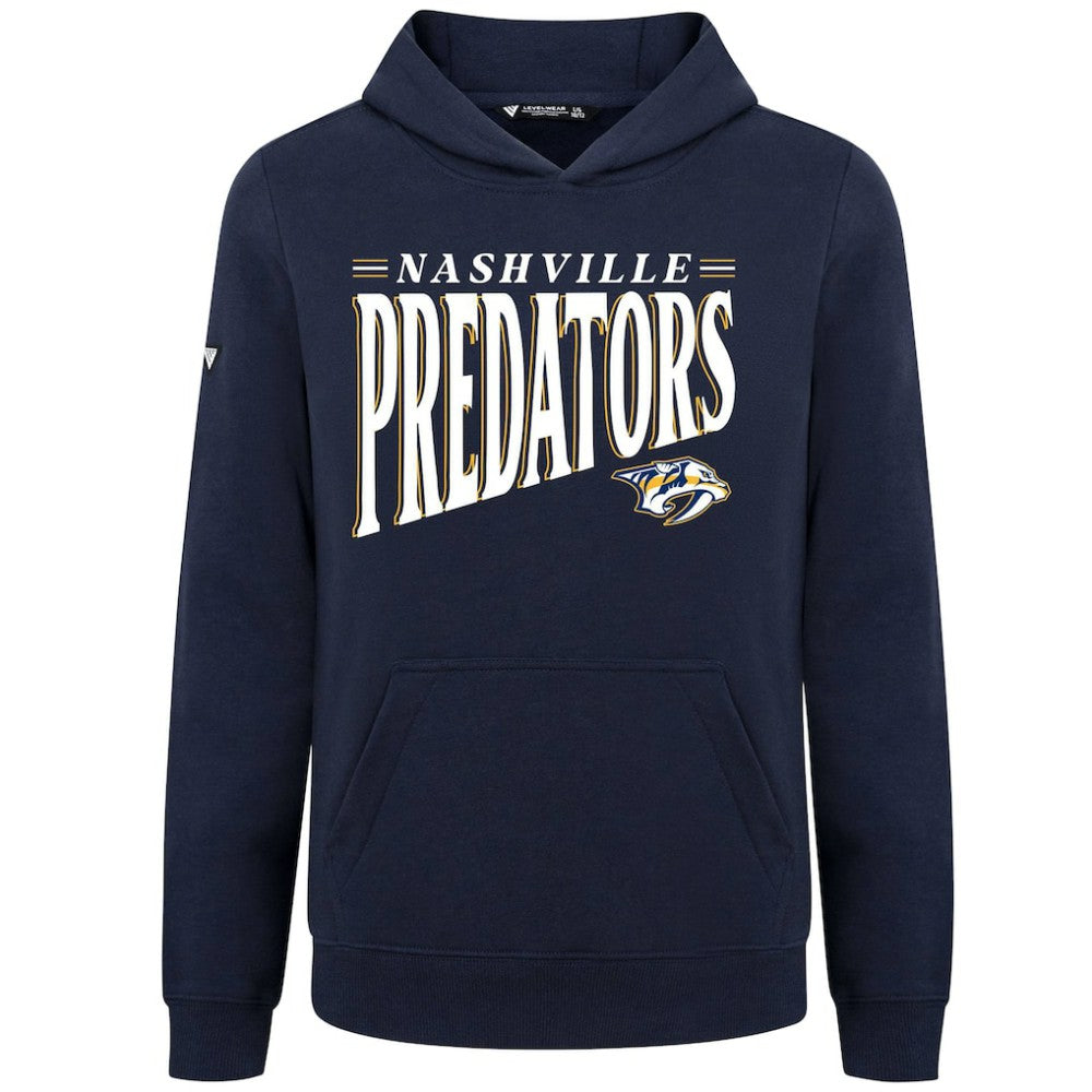 Nashville Predators Levelwear Youth Jr Podium Tally Pullover Hoodie - Navy - NHL