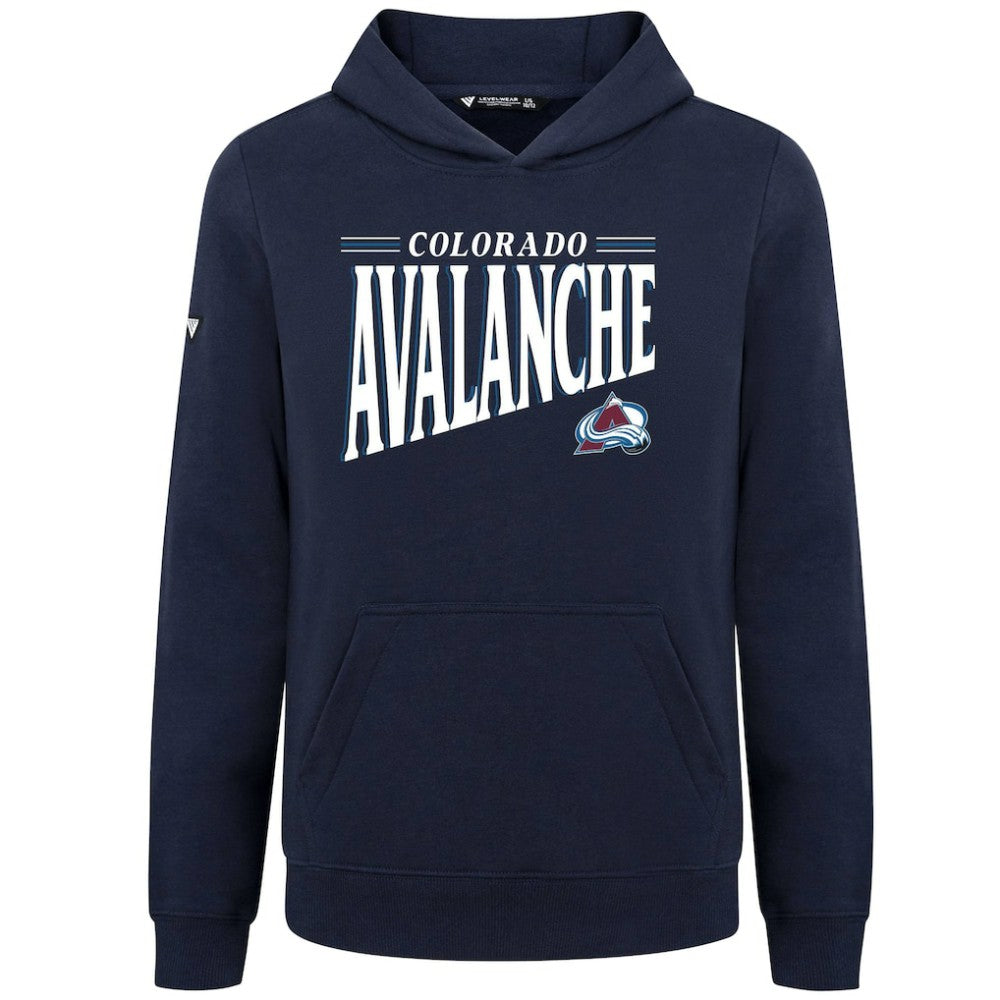 Colorado Avalanche Levelwear Youth Jr Podium Tally Pullover Hoodie - Navy - NHL