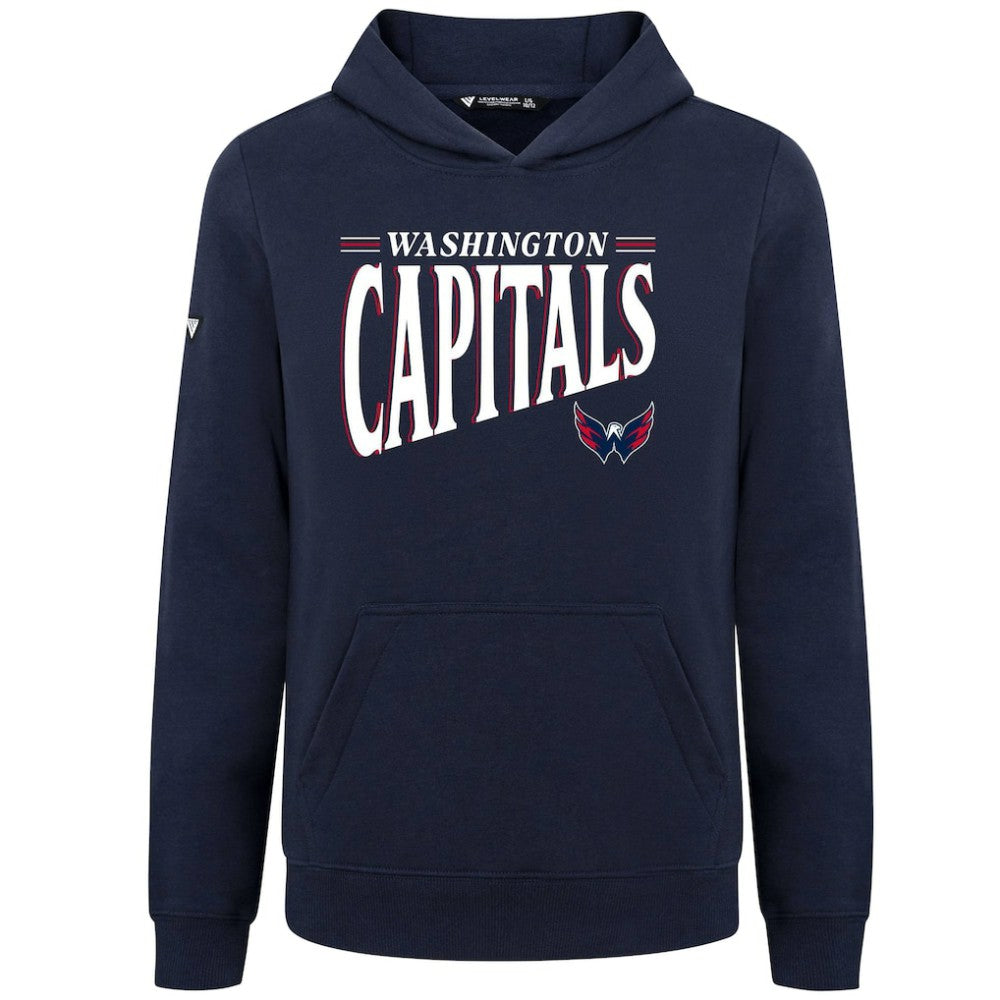 Washington Capitals Levelwear Youth Jr Podium Tally Pullover Hoodie - Navy - NHL