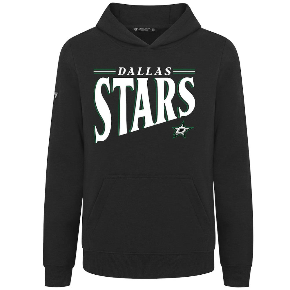 Dallas Stars Levelwear Youth Jr Podium Tally Pullover Hoodie - Black - NHL