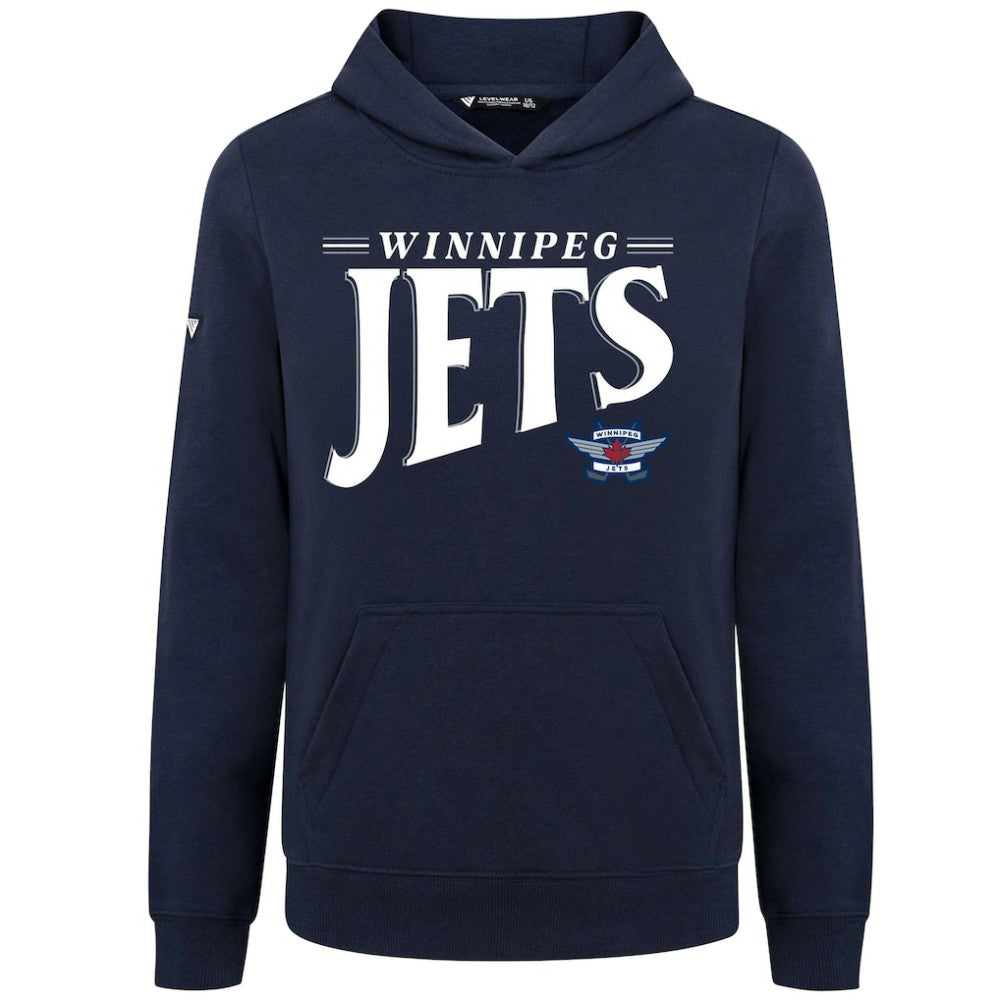 Winnipeg Jets Levelwear Youth Jr Podium Tally Pullover Hoodie - Navy - NHL