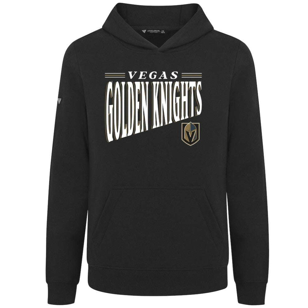 Vegas Golden Knights Levelwear Youth Jr Podium Tally Pullover Hoodie - Black - NHL