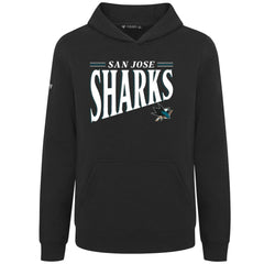 San Jose Sharks Levelwear Youth Jr Podium Tally Pullover Hoodie - Black - NHL