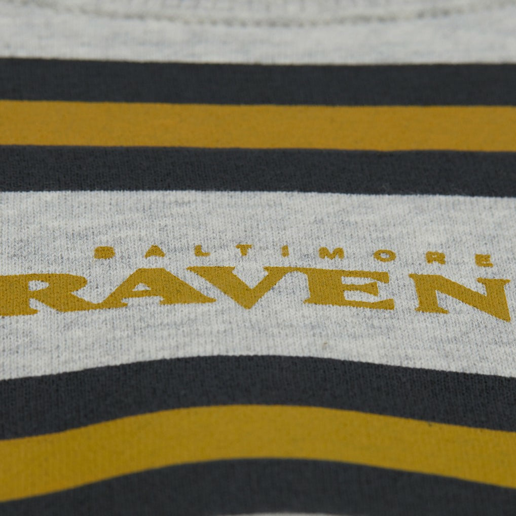 Baltimore Ravens All Over Print Vintage Fleece Crewneck Sweatshirt Heather Gray | Mitchell & Ness