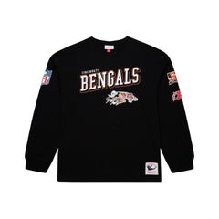 Cincinnati Bengals Training Camp Vintage Logos Long Sleeve T-Shirt Black | Mitchell & Ness